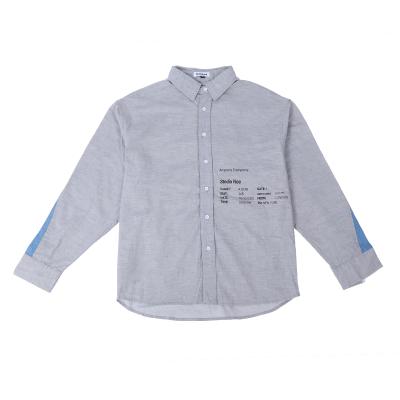 China Other professional letter button shirt button printing shirt female factory printing shirt for sale