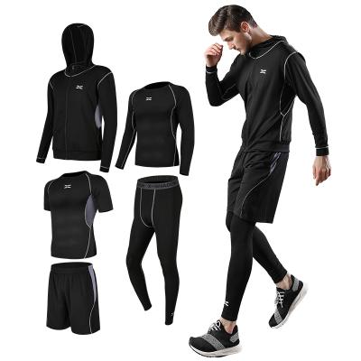 China Custom Antibacterial Sports Mens Gym Clothes Outdoor Jogging Fitness Yoga Wear Sportswear for sale