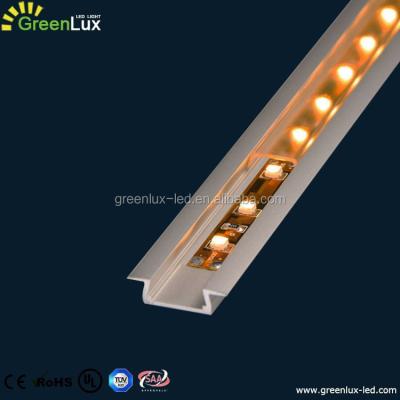 China Flat thin Alu recessed led profile aluminum heatsink for LED flexible strip light 5050 5630 strips Te koop