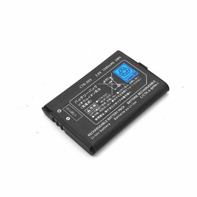 China Video Game Player 1300mAh 3.7V RechargeableBatteryPack Replacement for Nintendo 3DSCTR-003 Li-ion for sale