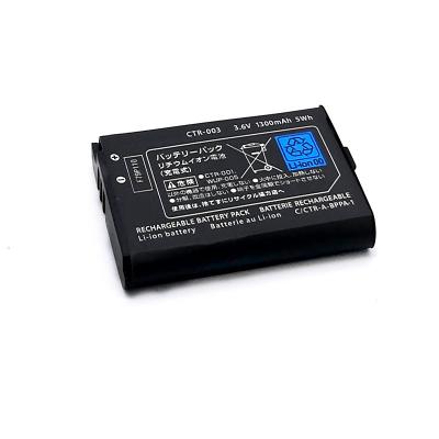 China Video Game Player 3DS Battery For Nintendo CTR-003 3.7V 1300mAh for sale