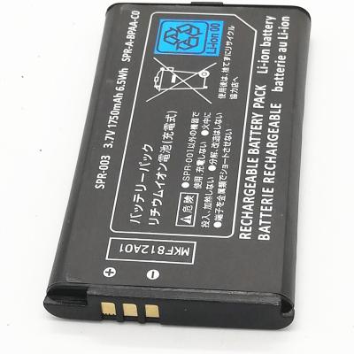 China Video Game Player 3ds XL 1750mah SPR-003 Game Rechargeable Li-ion Battery for sale