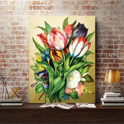 China Realistic DIY 5D Diamond Painting Kits For Adults, Full Round Drill Daisy Flower Diamond Paintings By Number Picture Arts for sale