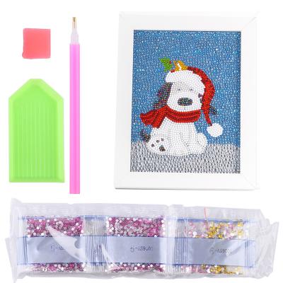 China Eco-Friendly 5D Diamond Painting Kit For Kids Easy And Small DIY Full Drill Painting By Number Kits Rhinestone Embroidery Best Gift For Kids for sale