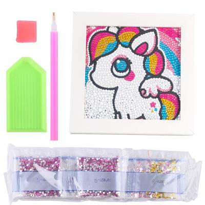 China Eco-Friendly 5D Diamond Painting Kit For Kids Easy And Small DIY Full Drill Painting By Number Kits Rhinestone Embroidery Best Gift For Kids for sale