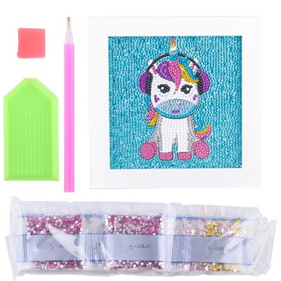 China Eco-Friendly 5D Diamond Painting Kits For Kids Beginner Easy DIY Crystal Art Full Drill Painting By Number Frameless Kits For Kids for sale