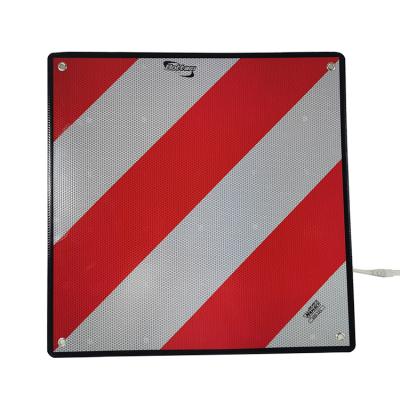 China Wholesale Customized Aluminum Material Metal Safety Road Warning Signage High Quality Aluminum Reflective Caution Warning Signage for sale