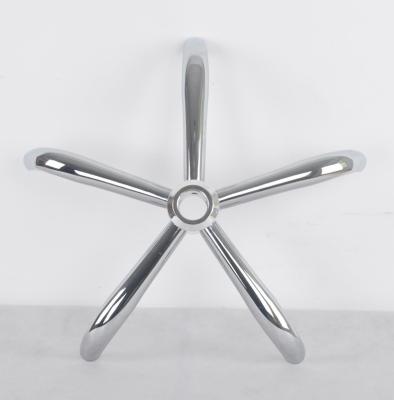 China Modern Aluminum Casting Parts Alloy Casting Stable Chrome Swivel Chair Base Office Star Chair Base for sale