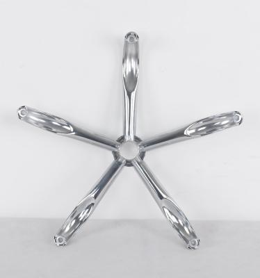 China Modern Cheap Price Office Chair Parts Five Stars Chrome Stainless Steel Stable Metal Chair Bases for sale