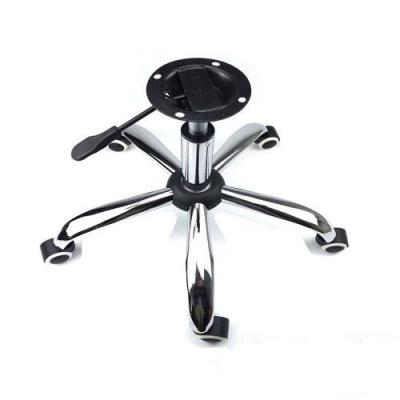 China Modern Stable Five Star Chrome Polishing Base Office Chair Base Desk Swivel Hydraulic Chair Aluminum Alloy Base for sale