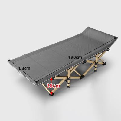 China Sleeping Adjustable Foldable Single Army Bed Steel Frame Folding (Hight) Outdoor Camping Bed for sale