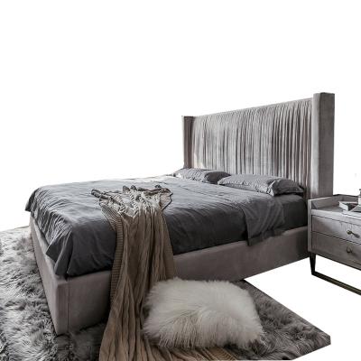 China Double Height Soft (Height) Bed Adjustable For Export Fabric Bed With Drawer Bed Linen Frame for sale