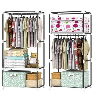 China (Size) Simple Modern Adjustable Wardrobe Household Cloth Folding Cloth Wardrobe for sale