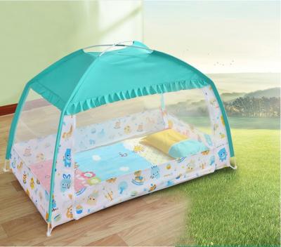 China Colorful Umbrella Globe Baby Home Mosquito Net Folding Cute Bear Baby Home Mosquito Nets Push In for sale