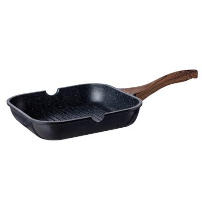 China Morden Deluxe Factory 24cm 28cm Ready To Ship Beef Drumstick Egg Seafood Stick Non Frying Pan Cookware for sale