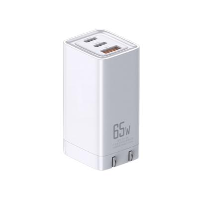 China 2021 Latest Mobile Phone GaN USB C Charger 65W Wall Charger For Phones for sale