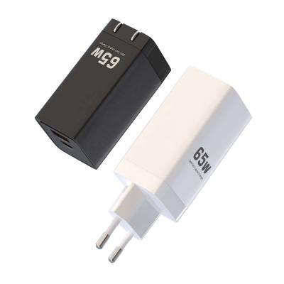 China Portable LAPTOP Laptop Power Adapter 65w Type C GaN Charger for sale