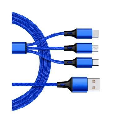 China Good Quality MP3/MP4 Player USB Data Cable 3 In 1 USB C Multi Cable for sale