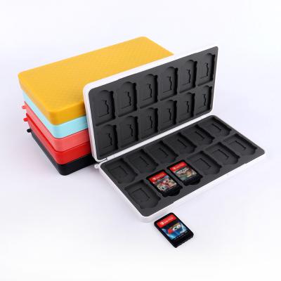 China Portable and Multi Function Game Cards Case Organizer for Switch Game Cards Case with 24 SD Card Slots for sale