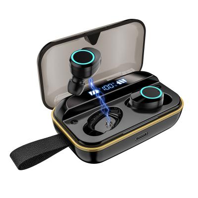 China ABS Waterproof Stereo Music Headphones TWS Headphones Portable Sports Bass Wireless Earbuds Noise Canceling With Charging Box for sale