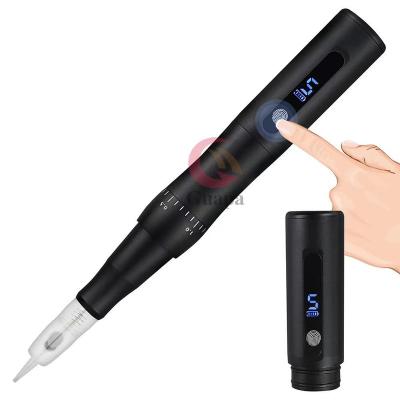 China Newest Touch Screen Digital Permanent Makeup Tattoo Machine 5 Wireless Speed ​​Levels Backup Battery For PMU Microshading Academy for sale