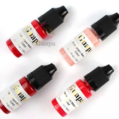 China Factory Extraction Dye 10ML Permanent Makeup Pigment Tattoo Ink Micro Organic Micro Lip Eyebrow Permanent Makeup Tattoo Supplies For Tattoo Eyebrow Eyeliner Lip for sale