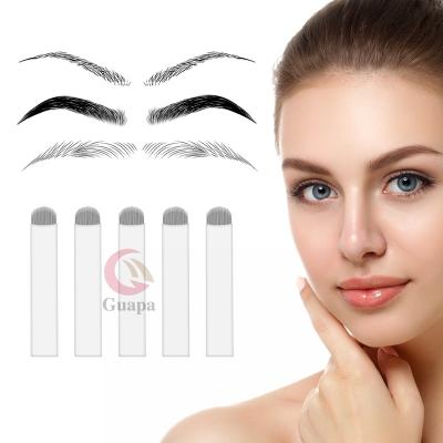 China Private Label Disposable Nano Microblading Blades U21 Eyebrow Tattoo 0.15mm Permanent Makeup Needles For Main Use for sale