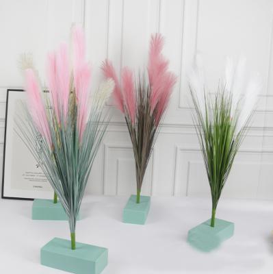 China Home.hotel.lighting Decorative Bouquet Amazon Artificial Flowers Dried Flower Natural Dry Pampas Grass For Friend A Decorative Gift Home Wedding for sale