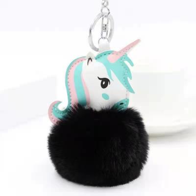 China Promotion Gift Wholesale Price Toys Lovely Soft Plush Stuffed Keychain Unicorn Toy Little Animal With Key Chain for sale