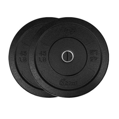 China Black Cast Iron Plate Unified Weight Paint Weight Bumper Plates for sale