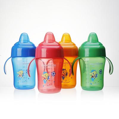 China BPA Free Leakproof Water Kids Sprinkle Sippy Cup 240ml Cartoon Creative Baby Feeding Cups With Straws for sale