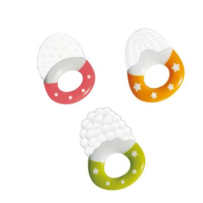 China BPA Free Wholesale Baby Teething Toys Silicone Baby Teethers Food Grade Silicone Fruit Teether for sale