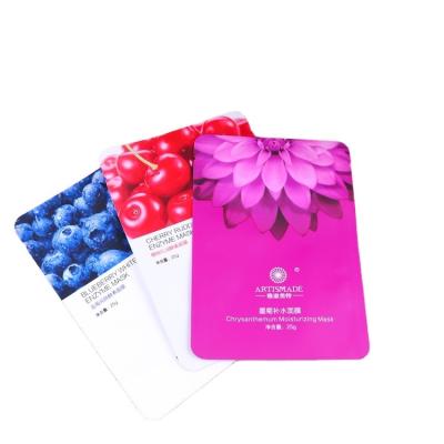 China Recycled Materials Accept Custom Printing Plastic Cosmetic Packaging Aluminum Foil Sachet Bag Mask Packaging Bag for sale