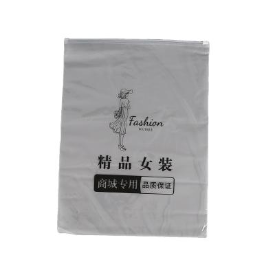 China Recycled Whole Materials Zip Lock Custom Bags , With Logo Apparel Tote PE Bag Printed Plastic T Shirt Poly Bag for sale