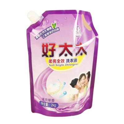 China Disposable Stand Up Spout Laundry Detergent/Liquid Soap/Self Suction Spout Packaging Bag Shampoo Skin Care Products for sale