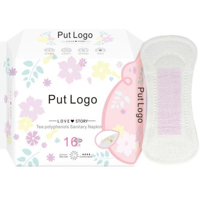 China 100 Cotton Sanitary Napkins Organic Cotton Pad Breathable Menstrual Period Pads for sale