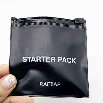 China Recyclable Custom Matte / Frosted Plastic Packaging Biodegradable Zipper Bags T Shirt Swimwear Zip Lock Clothing Bags With Logo for sale