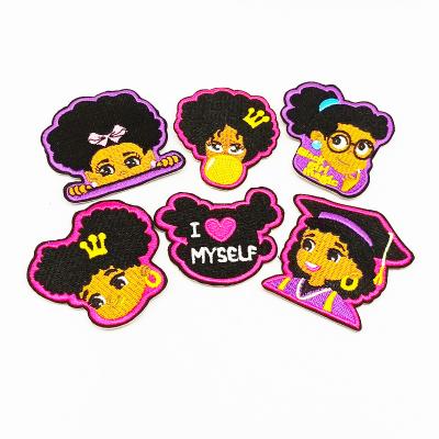 China Handmade / Custom 3D Fabric Embroidered Patch Badges Sew On Embroidery Patches Apparel Woven Patch for sale