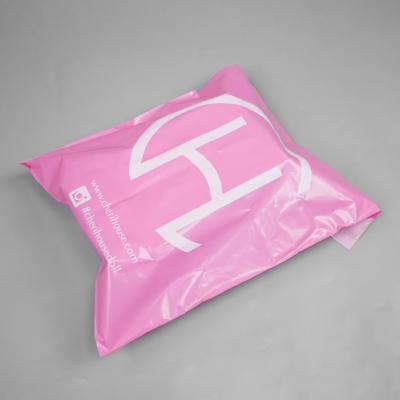 China Eco-friendly Adhesive / Perfect Printing / Strong Custom Design Eco-friendly Pink Co-ex LDPE Mailers Poly Shipping Envelopes Mailing Bag For Clothing for sale