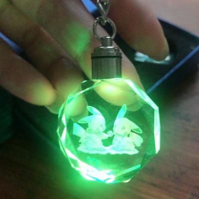 China Hot Light Pokemon Crystal Keyrings Giveaway Gift Cheap From Europe Selling Custom Crystal Keychains Led With Brand Logo for sale