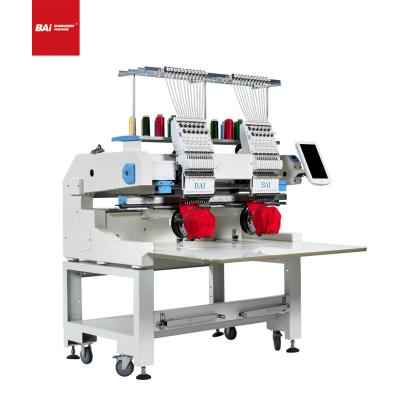 China BAI Garment Stores Computerized 15 Needles Automatic T-shirt Hat Embroidery Machine Flat Automated Price for sale