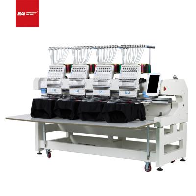 China Hat BAI Computerized Hat T-shirt Embroidery Machine 4 Header For Commercial for sale