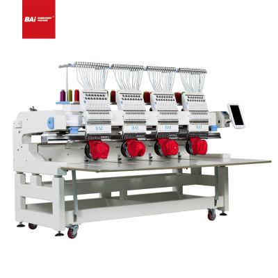 China BAI High Quality 4 Heads 15 Needles Computer Embroidery Machine For Hat T-shirt for sale