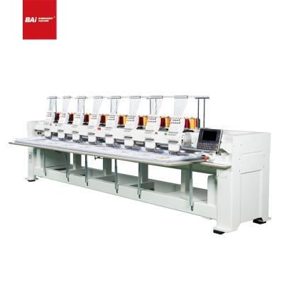 China Garment Shops BAI High Speed ​​8 Head Automated Flat Cap T-shirt Embroidery Machine For Embroidery Shop for sale