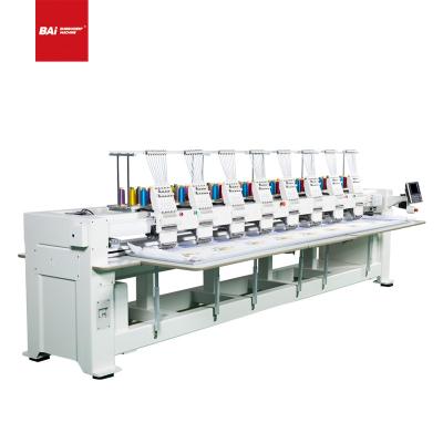 China Garment Shops BAI High Speed ​​8 Heads Computerized Flat Cap T-shirt Embroidery Machine For Factory for sale