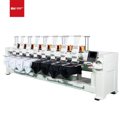 China Garment Shops BAI Industry Leading High Speed ​​8 Flat Cap T-shirt Embroidery Machine For Factory for sale