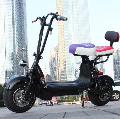 China 800w 12ah Small Fat Tire Folding Electric Scooter Citycoco Mini 9.5inch Scooter for sale