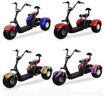 China fat tire 1500w 2000w 3 three wheel electric scooter citycoco adult 18inch for sale