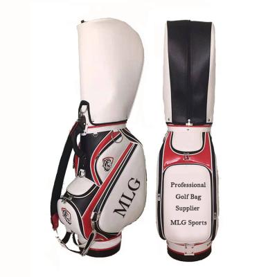 China PU Professional Custom Design PU Tour Leather Golf Bag Staff for sale