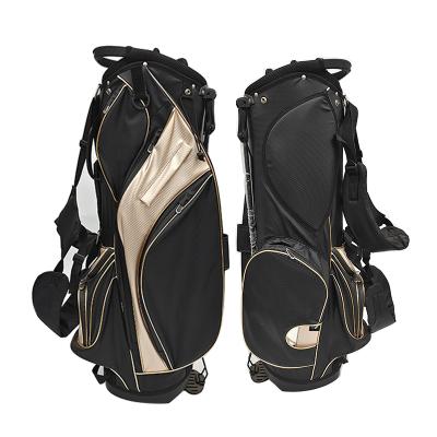 China Wholesale Custom Logo PU Leather Golf Rack Bag 6 Divider Lightweight Golf Bag for sale